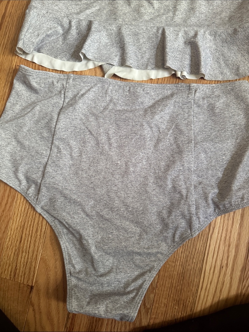 Kortni Jeane Heather gray swimsuit set - Picture 4 of 5